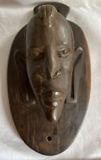 African Tribal Wood Carved Sculpture Wall Plaque Africa Black Art VGC picture