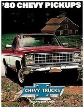 1980 Chevrolet Pickup Factory Brochure-16 pages-Chevy C20 Silverado Fleetside picture