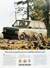 1987 RANGE ROVER Where Do You Get the Nerve to Call This a Luxury Car? PRINT AD picture