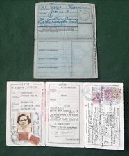 Post War British & Belgian Identity Books To Same Woman. picture