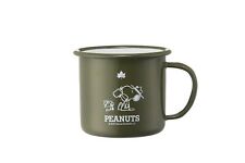 LOGOS PEANUTS SNOOPY Enamel processing Mug Cup Beagle Scouts 50years Camping New picture
