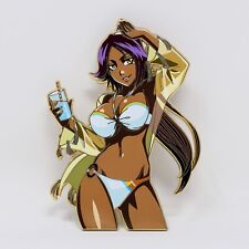 Bleach Swimsuit Variant Yoruichi Shihouin Limited Edition Gold Enamel Pin Figure picture