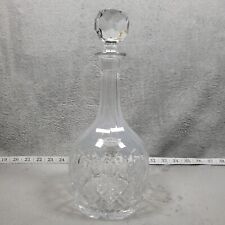 Vtg Samobor Cut Kristal Liquor Decanter and Faceted Jewel Stopper, Croatia 1995 picture