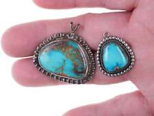 c1950's Navajo Sterling and turquoise pendants picture