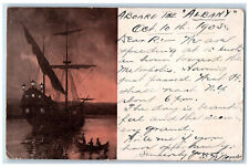 1905 Aboard The Albany Swanton Vermont VT Hudson River Day Line Postcard picture