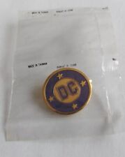  1980s DC Comics Purple/Gold Lapel Pin New In Original Sealed Packaging  picture
