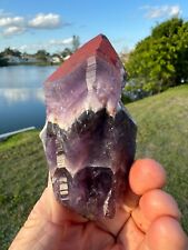 Nice Unique Auralite 23 Crystal Double headed Red Cap from Canada 258 grams 4