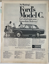 1967 FORD CORTINA ORIGINAL LARGE ADVERTISEMENT PRINT AD Ford of Britain Model C picture