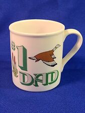 VTG GiftCo Inc. #1 DAD Tea Cup Coffee Mug Flying Duck Cattail 10 Oz picture