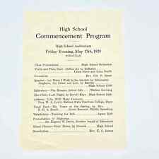 1929 High School Commencement Program Liberal KS AB8 picture