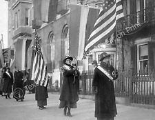 1910's Suffragette Pickets Vintage Old Photo 8.5