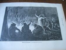 1898 Art Print / Article SIOUX INDIAN WAR COUNCIL Chief Native American Indians picture