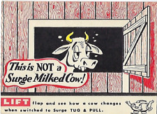 Vintage Surge Milker Flip Out Ad Babson Bros Dealer Dairy Farm Cow Advertising picture