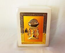 Tabernacle ~ IHS Chalice Iron Safe Gold Plated Church Religious Altar Gift US29 picture