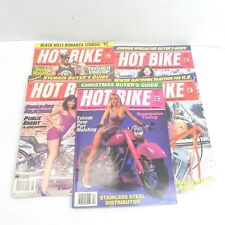 VINTAGE 1992 HOT BIKE MOTORCYCLE MAGAZINE LOT OF 5 ISSUES CHOPPERS HARLEYS picture