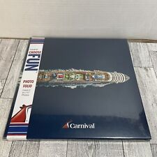 NEW Carnival Cruise Ship Lines Photo Folio Binder Folder Holds 2 8x10 Pictures picture