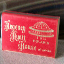 Rare Vintage Matchbook E6 Atlanta Georgia Regency Hyatt House Polaris Cool Desig picture
