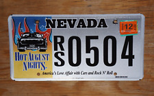 2018 Nevada HOT AUGUST NIGHTS License Plate picture