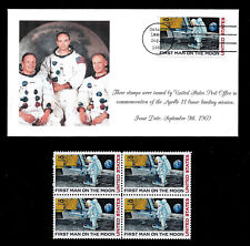 1969 Apollo 11 Lunar Landing Postage Stamps Mint Post Office Fresh Condition picture