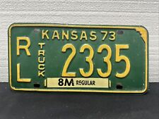 1973 Kansas Truck License Plate, Riley County, RL 2335 picture