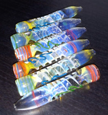3X💥3.5” HITTER GLASS CHILLUM TOBACCO SMOKING🌟RANDOM SHAPES & COLOR🧡 picture