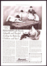 1931 Print Ad Brunswick Junior Playmate Pool Table picture