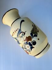 Large Mexican Stoneware Pottery Folk Art Vase 11” picture
