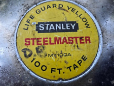 Vintage Stanley 100 ft Steelmaster Metal Tape Measure picture