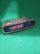 Vintage Tozai Electronic Clear See Through Alarm Clock Radio Tested, Works picture