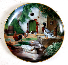 Kaiser Collectible Plate The Duck On The Farm by Adolf Lohmann Limited Ed German picture