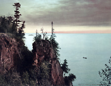 1898 Pulpit Rock, Presque Isle Park, MI Vintage/ Old Photo 8.5