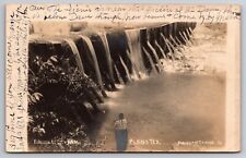 Fishing at City Dam Plano Texas TX 1907 Real Photo RPPC picture