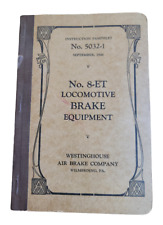 Westinghouse Air Brake Company Locomotive Instruction Pamphlet No.5032-1 B1 picture