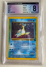Pokemon TCG  1999 Lapras  Fossil Set Holo Rare card 10/62 WOTC PGS 8 Near Mint picture