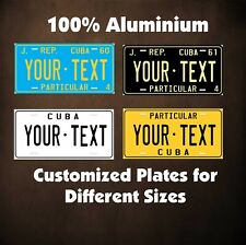 Cuba Custom Auto OR Motorcycle Novelty Personalized License Plates Tag picture