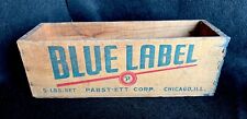 Vintage Blue Label Pabst-Ett Wooden Cheese Box 2 lbs Chicago IL picture