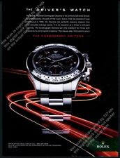 2010 Rolex Daytona watch great photo The Driver's Watch vintage print ad picture