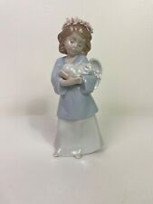LLADRO Heavenly Love Angel With Bunny Fine Porcelain Glazed Figurine #6856 NIB  picture