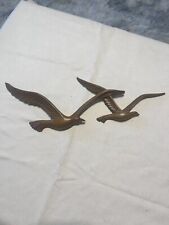 Vintage 1981 HOMCO Syroco Plastic Seagulls Faux Wood Wall Art Flying Birds 12” picture