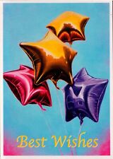Postcard Best Wishes Celebration Balloons from painting by Mariam Pare picture