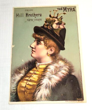 ~Victorian Advertising Trade Card Mill Brothers, New York~Late 1885~Authentic~ picture