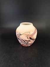 Vintage NEMADJI Indian River Pottery Small Vase Swirls Southwest Pottery USA 5
