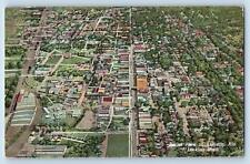 c1950's Aerial View Aniston Alabama AL The Pearl Of The South Highway Postcard picture