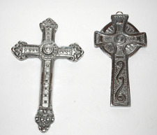 Christian Religious CROSSES Artisan Crucifix Prayer Jesus Christ God Metal Art picture