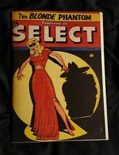 All Select # 11  Classic Golden Age Comic Book Photocopy  The Blonde Phantom  picture