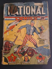 National Comics #14 1941 Uncle Sam Cover VERY POOR picture