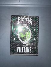 Bicycle Disney Villains GREEN DECK Playing Cards FAST SHIPPING picture