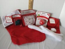 Holiday Style 5 Item Christmas Decoration Bundle Stocking, And More picture