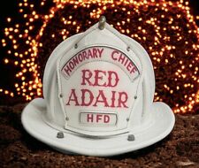 Red Adair Real Houston Fire Dept. Honorary Fire Chief Helmet 1980 picture