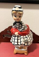 Vintage Ceramic Ucagco Japan Little Miss Muffet Figurine Spider Blonde Girl Cute picture